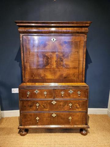 Antique William and Mary Walnut Escritoire