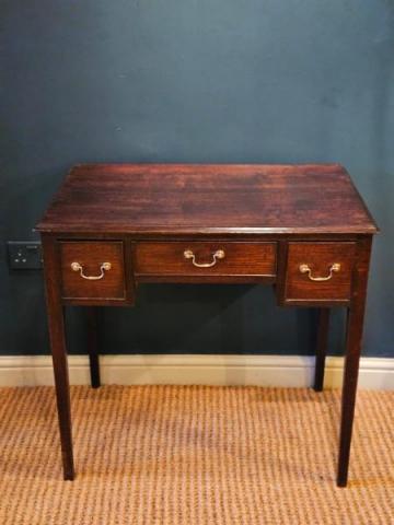 Antique George III Oak Side Table