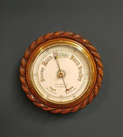 Antique Victorian Oak Southampton Ships Barometer at Sturmans Antiques barometer for sale