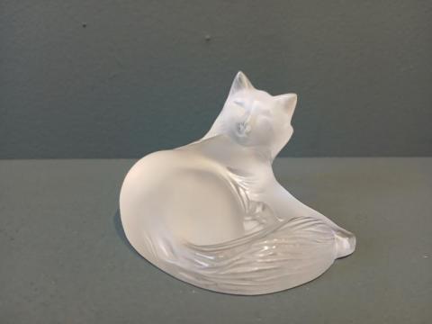 Antique Lalique Opalescent 'Happy Cat' at Sturmans Antiques Lalique for sale 