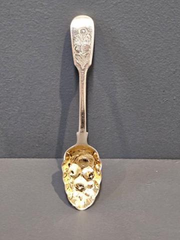 Antique William IV Silver Berry Spoon
