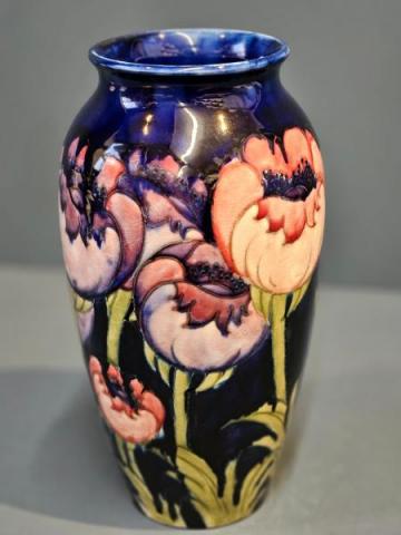 Antique Signed Large Moorcroft Big Poppy Vase at Sturmans Antiques