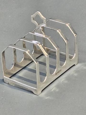 Antique Silver Toast Rack by Thomas Turner of Sheffield