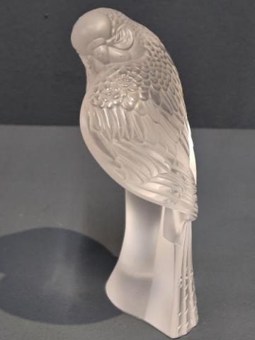 Lalique Opalescent Parakeet at Sturmans Antiques