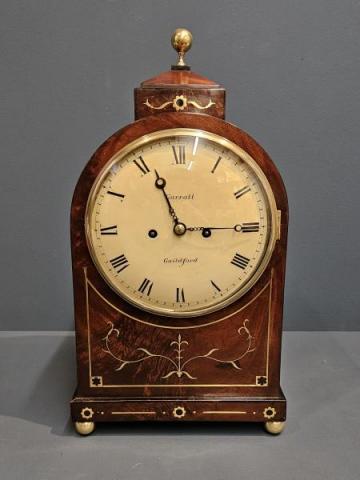 Antique Regency Mahogany Double Fusee Bracket Clock by Garrall of Guildford