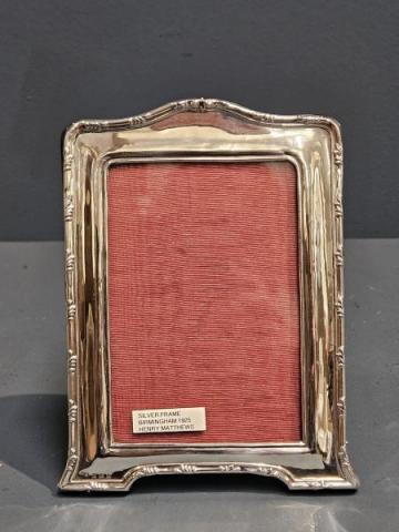 Antique George V Silver Photo Frame by Henry Matthews of Birmingham