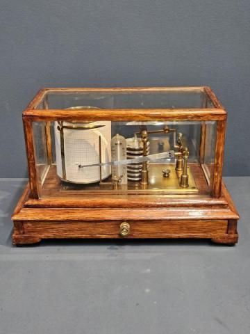 Antique Negretti and Zambra Barograph
