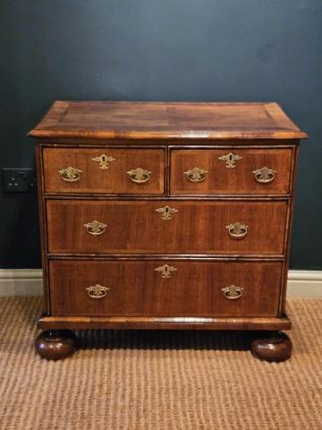Antique William and Mary Walnut Chest
