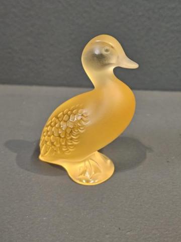 Lalique Amber Opalescent Duck at Sturmans Antiques