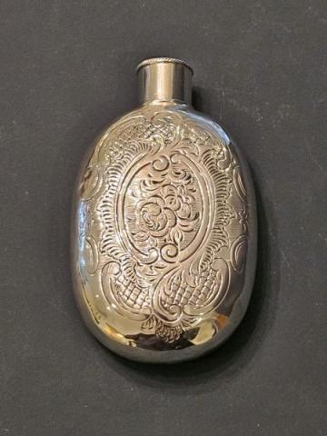 William IV Silver Hip Flask by James Troupe of London