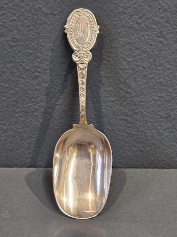 Antique Victorian Silver Caddy Spoon by George Unite of Birmingham
