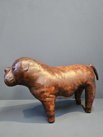 Antique 1930's Liberty's Leather Bulldog