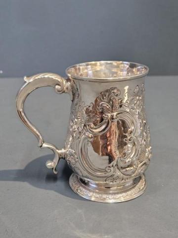Antique Georgian Silver Tankard by William Cripps of London