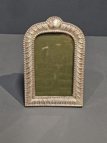 Antique Victorian Silver Arched Top Photo Frame London at Sturmans Antiques photo frame for sale