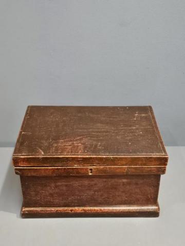 Antique George III Oak Deed Box