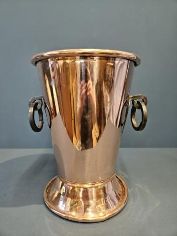 Antique Arts and Crafts Copper Umbrella Stand 