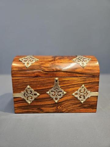 Antique Victorian Walnut Stationary Box