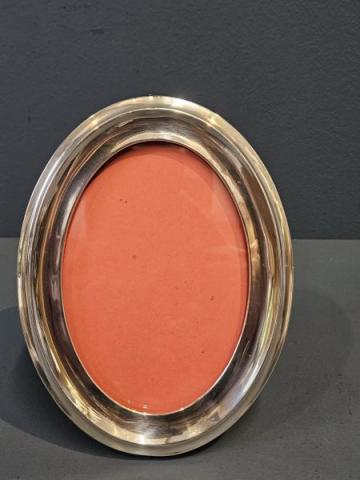 Antique George V Oval Silver Photo Frame by S Blanckensee & Sons Ltd of Chester