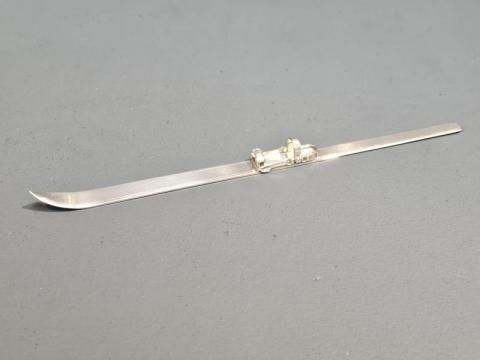 Antique unusual Silver Ski Paper Knife
