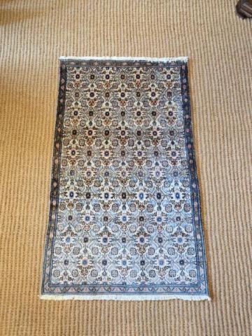 Persian Hearth Sized Wool Rug at Sturmans Antiques