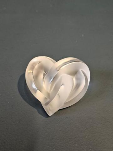 Lalique Heart Paperweight at Sturmans Antiques