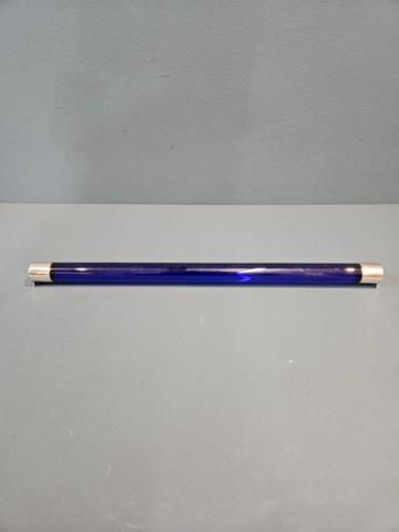 Antique Bristol Blue Glass and Silver Ruler