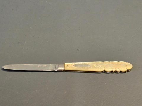 Antique Mid Victorian Silver and Mother of Pearl Pen Knife