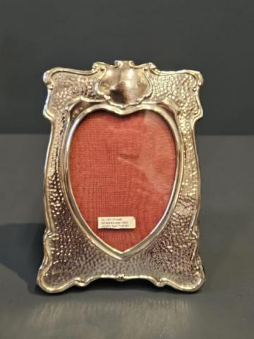 Antique Art Nouveau Planished Silver Photo Frame by Henry Matthews of Birmingham at Sturmans Antiques photo frame for sale