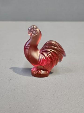 Lalique Opalescent Red Cockerel at Sturmans Antiques