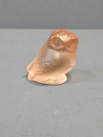Lalique Amber Owl at Sturmans Antiques Lalique for sale