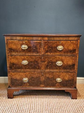 Antique Victorian Walnut Chest of Drawers 