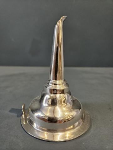 Antique Silver Wine Funnel by Thomas Bradbury & Sons of Sheffield
