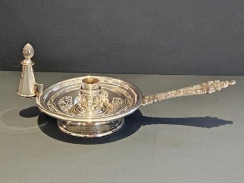 Antique Victorian Silver Chamber Stick Table Light by Goldsmiths & Silversmiths of London