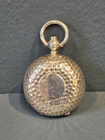 Antique Victorian Planished Silver Sovereign Case by A & J Zimmerman of Birmingham