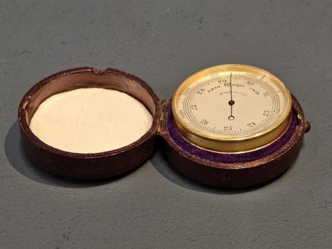Antique Victorian Pocket Barometer 