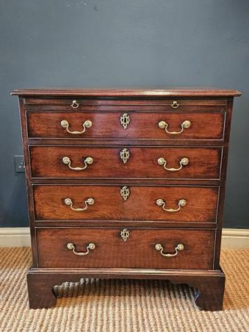 Antique George III Mahogany Chest with Brushing Slide