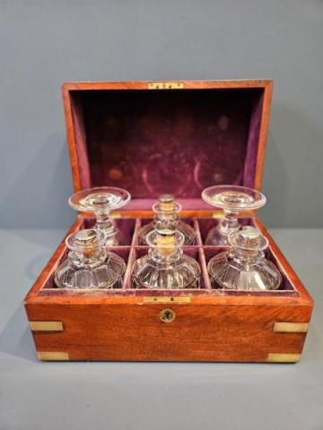Antique Regency Military Rummer and Decanter Box