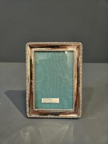 Antique George V Silver Beaded Border Photo Frame by James Deakin of Sheffield at Sturmans Antiques photo frame for sale