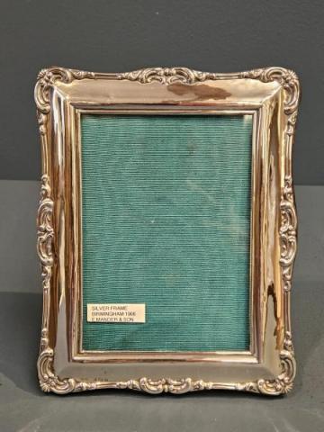 Antique Edwardian Silver Photo Frame for sale by E Mander & Sons of Birmingham at Sturmans Antiques photo frame for sale 
