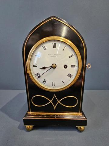 Antique Small Regency Norwich Bracket Clock by James Bennett of Norwich Antique Mantel clock for sale
