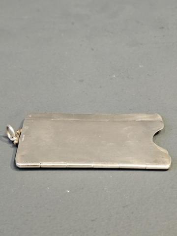 Antique Rare Silver Collapsible Calling Card Case by Deakin & Francis of Birmingham at Sturmans Antiques silver for sale