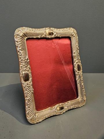 Antique Embossed Silver Photo Frame at Sturmans Antiques photo frames for sale 