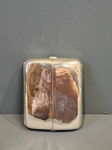 Antique Silver Split Opening Cheroot Case by George Nathan & Ridley Hayes of Chester at Sturmans Antiques silver for sale