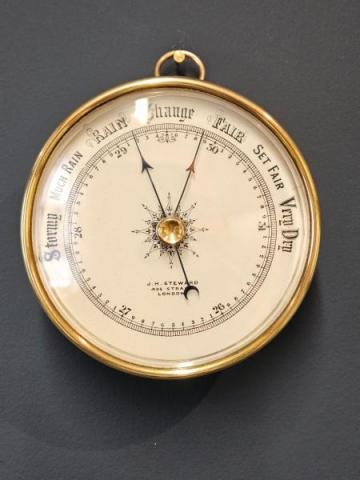 Antique Victorian Marine Barometer by Steward at Sturmans Antiques barometers for sale
