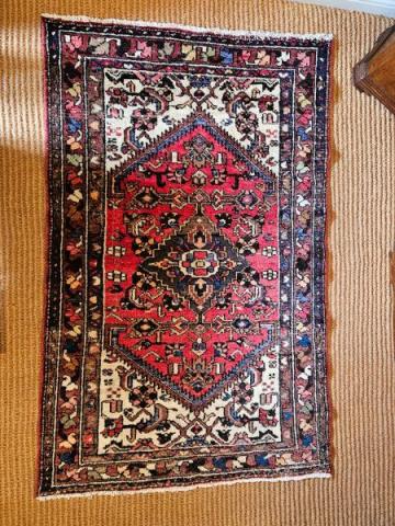 Antique Superb Persian Pure Wool Rug at Sturmans Antiques rugs for sale