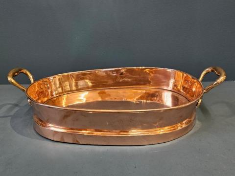 Antique George III Copper Skillet at Sturmans Antiques metalware for sale