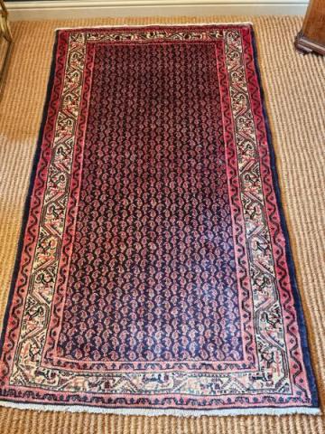Antique Persian Wool Rug at Sturmans Antiques wool rug for sale