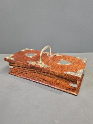 Antique Victorian Oak Humidor Box at Sturmans Antiques box for sale