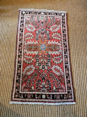 Antique Persian Pure Wool Rug at Sturmans Antiques rugs for sale