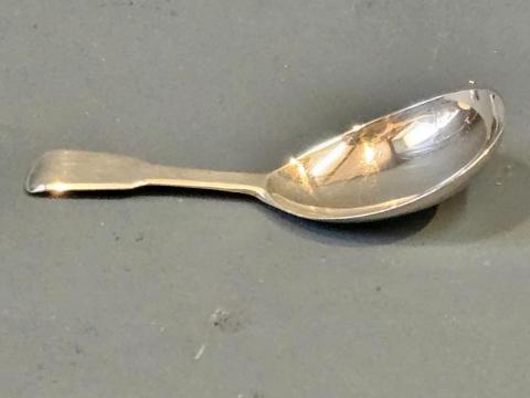 Antique Georgian Silver Caddy Spoon yb John Lias of Birmingham at Sturmans Antiques silver for sale